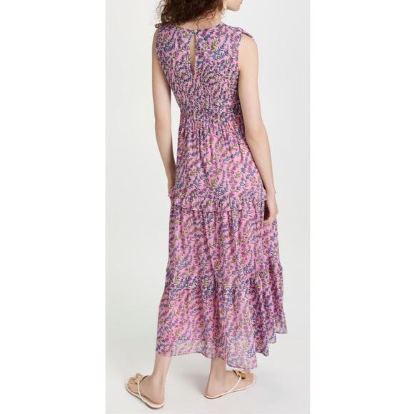 BANJANAN DRESS SMALL PURPLE MILKMAID WEST COUNTRY COASTAL COTTAGECORE - Picture 3 of 16